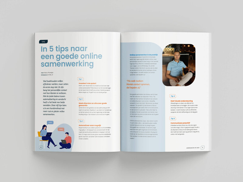 Studio Paoline Kruijssen - portfolio vormgeving - SnelStart Aangenaam Magazine - 18
