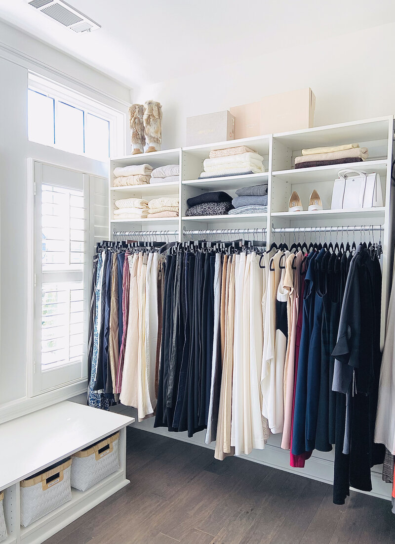 closet organized by UpTown Concierge
