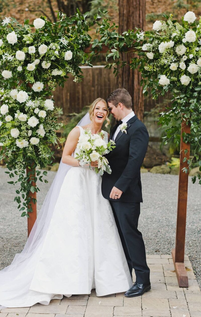 deer park villa wedding outdoor ceremony