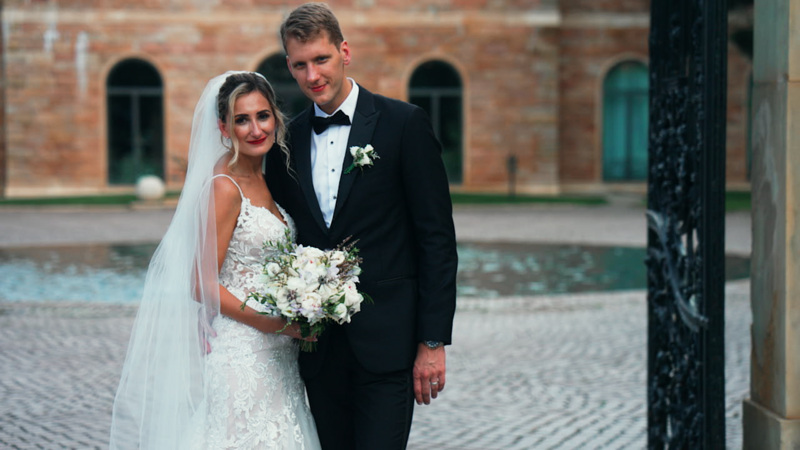 bride and groom wedding videography still frame Jasna Polana, Princeton New Jersey