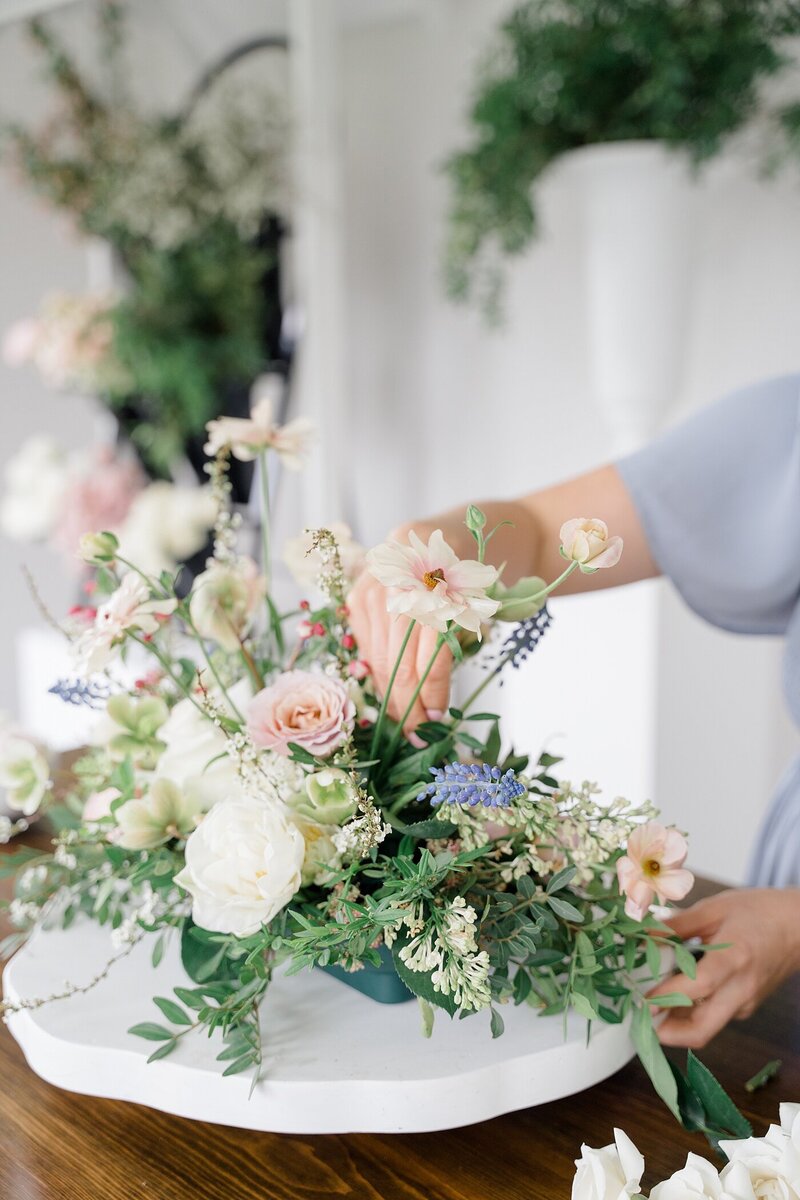floral arrangement by small business florist with a review captured by Columbus photographer