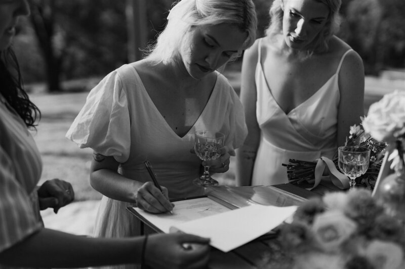 lesbian wedding portraits