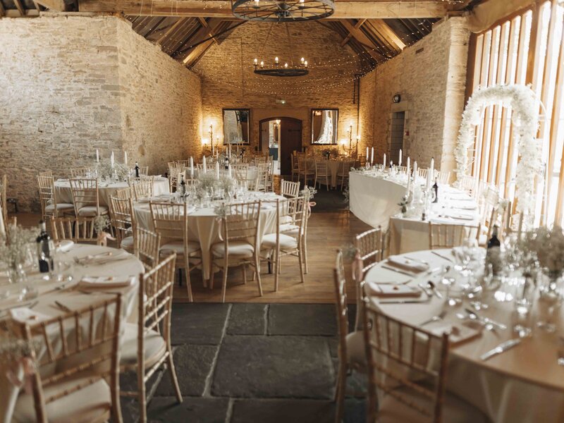 wedding breakfast setup
