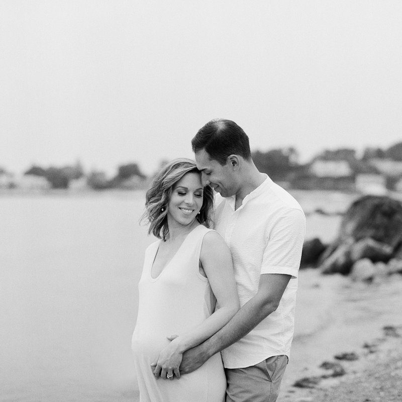 Maternity Photography on Black and White Film by Tiffany Farley, located in West Palm Beach Florida