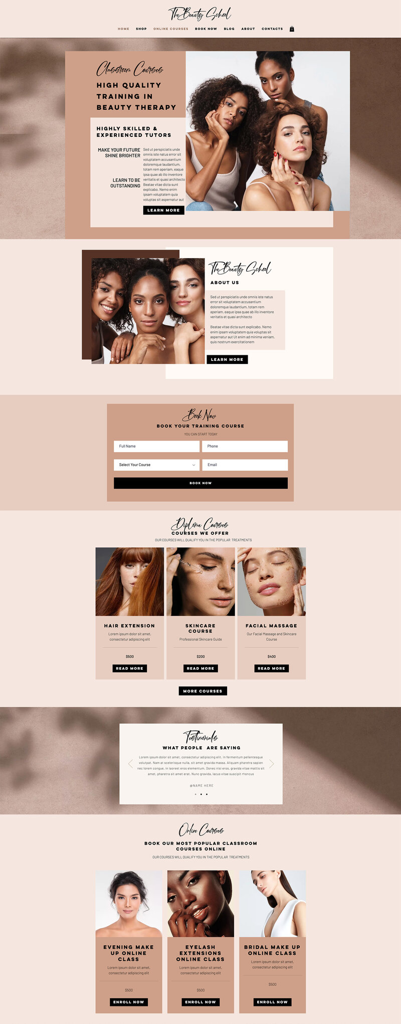 Choose a  Beauty & Hair website template to start creating your stunning website
