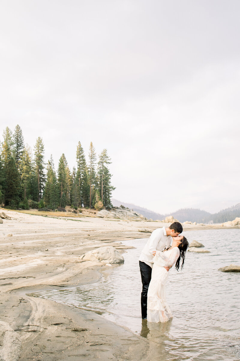 Fresno-area elopement with sweeping views and soft golden tones
