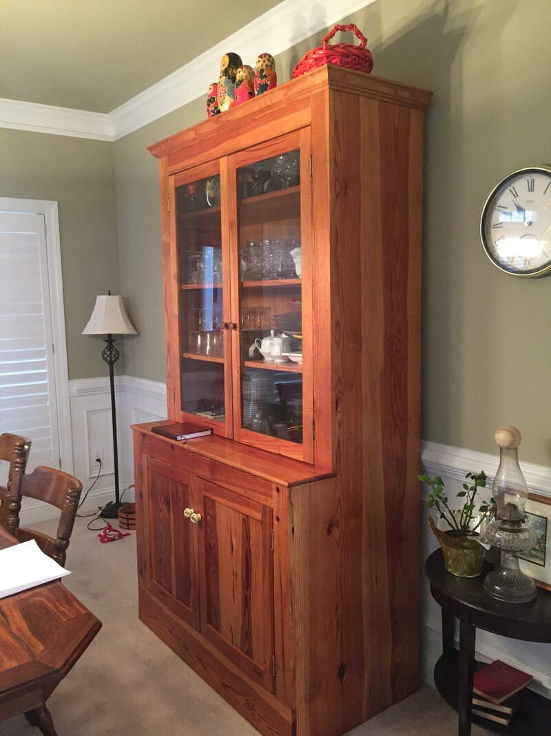 Custom Wood China Cabinet