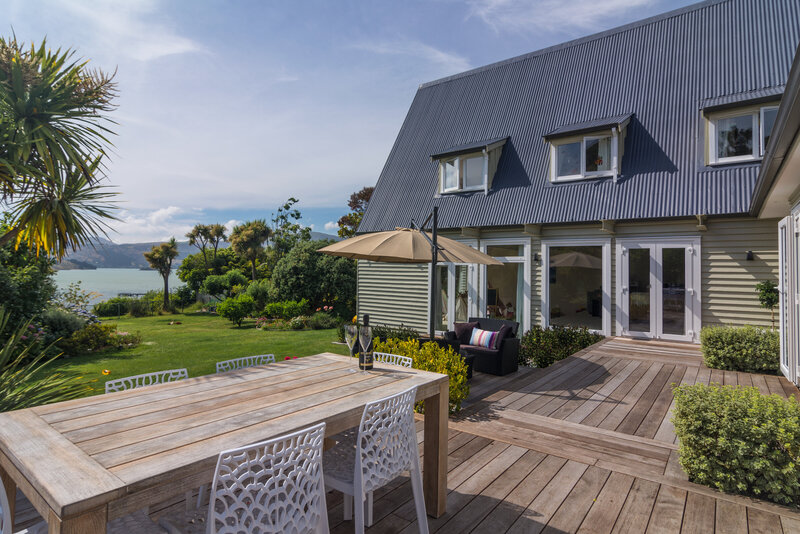 rebuilt outdoor living space and deck