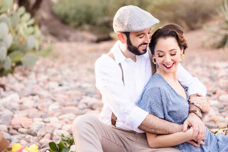 Couple Engagement photo taken in Scottsdale, Arizona.