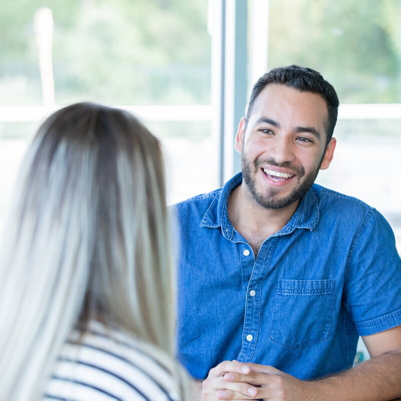 a young man in therapy