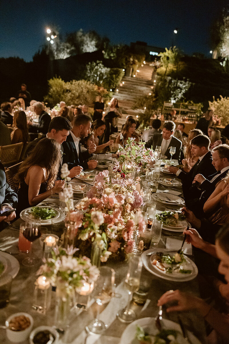 Evening Outdoor Reception Banquet | Nicole Chapman Design