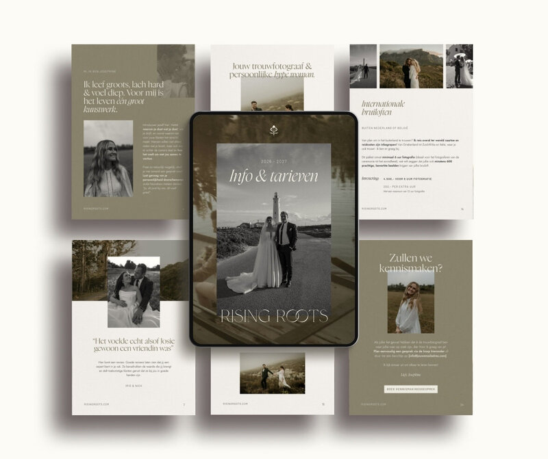 Brochure template voor fotografen Rising Roots 1