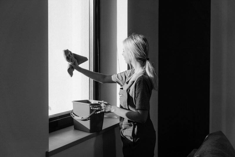 Window cleaning by Rocket City Clean Up Crew