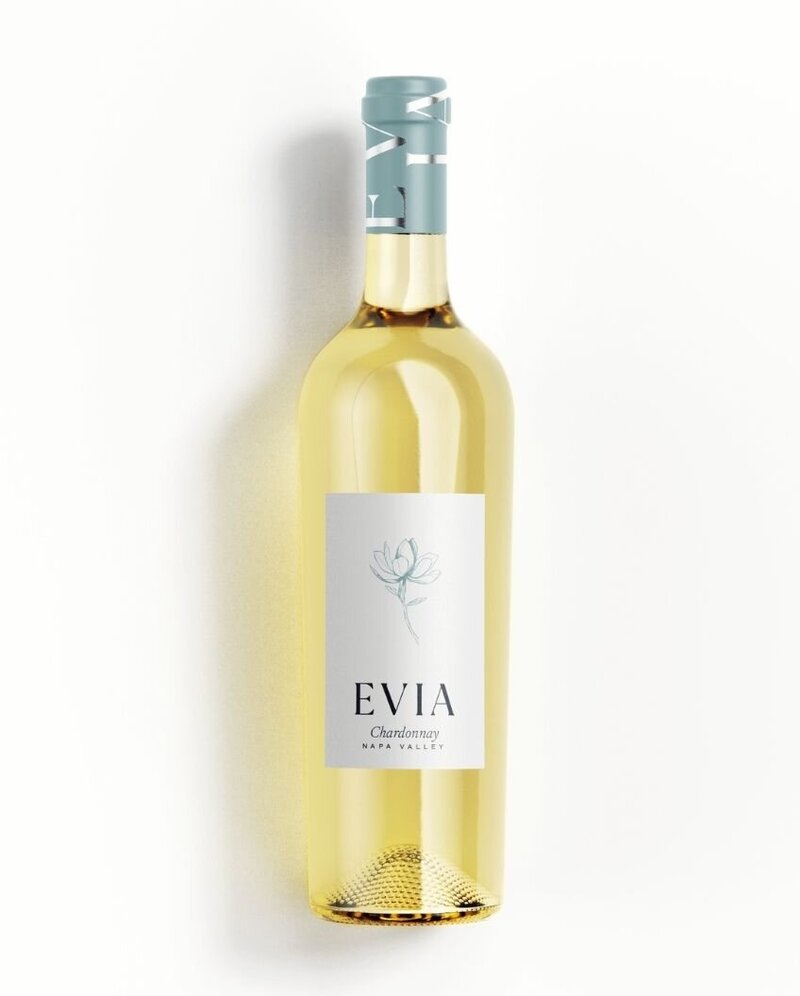 Evia Galveston Wine Bottle Branding