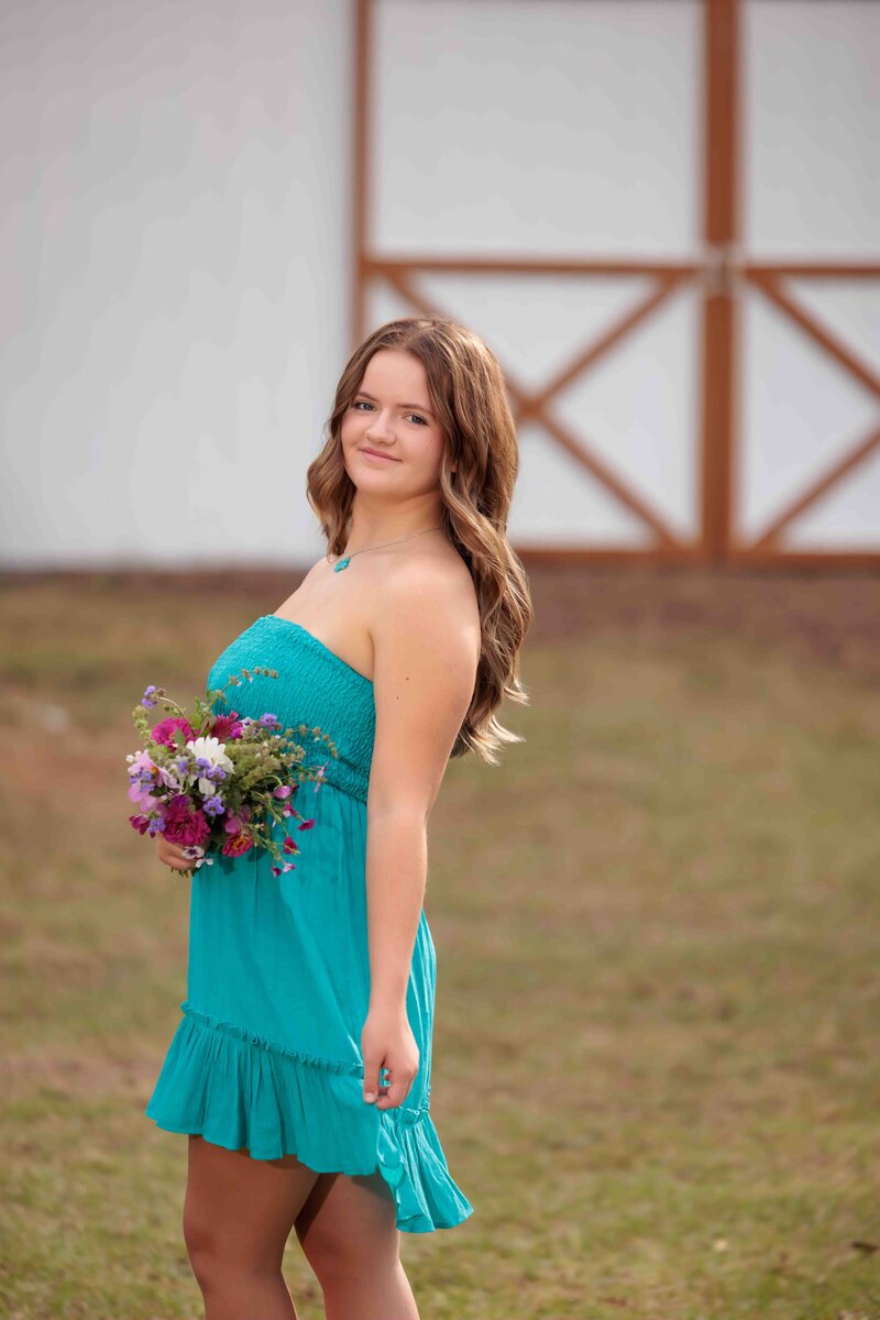 Spring Flowers with these teen portraits in Raleigh, NC.