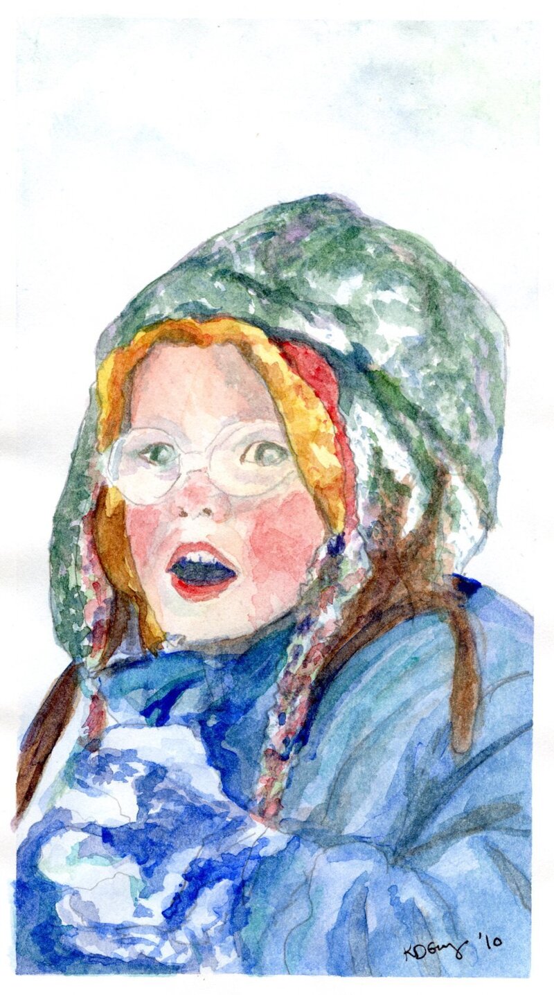 kd gregory fine art - snow baby