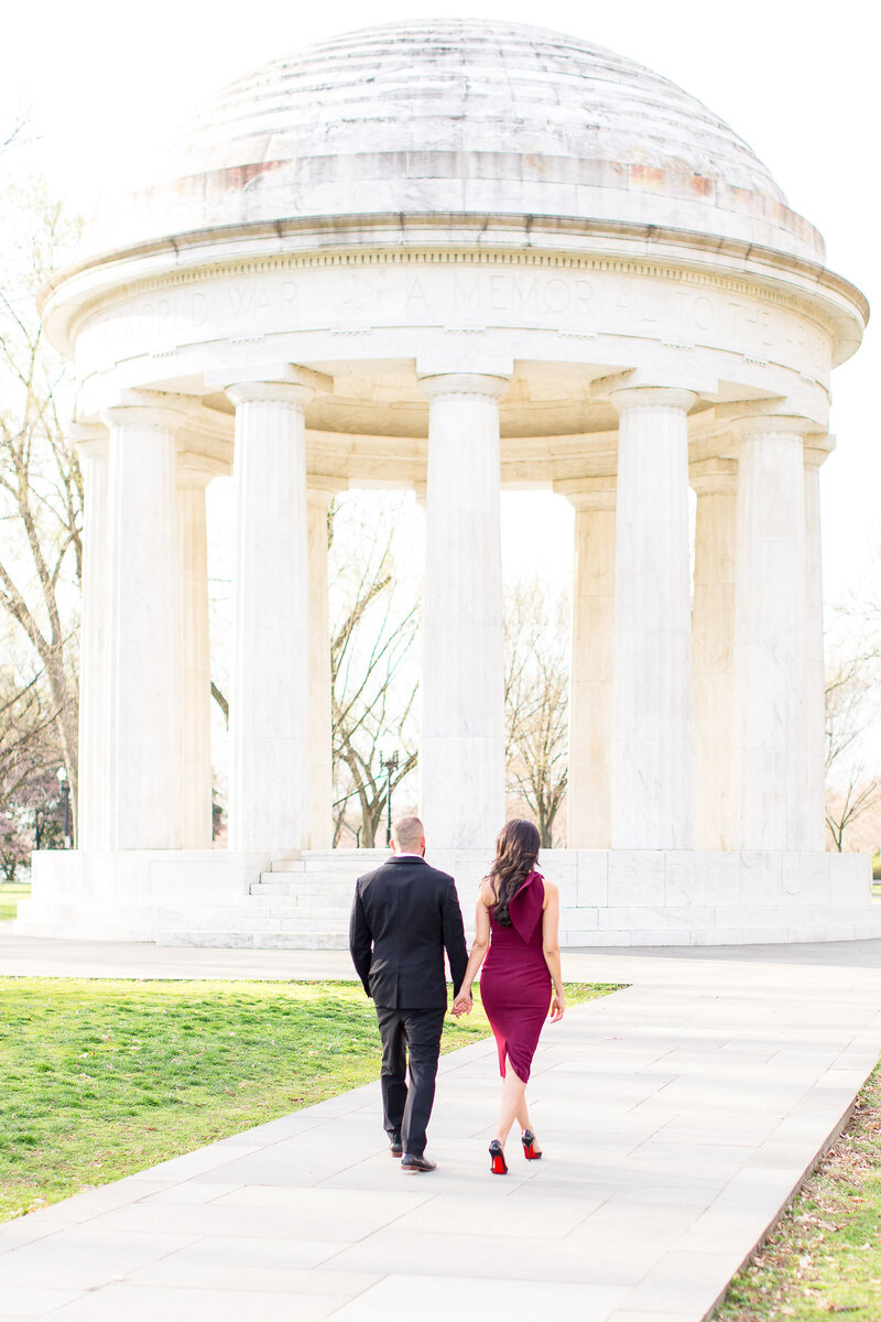 DC War Memorial Engagement Session by Virginia Wedding Photographer Taylor Rose Photography-17
