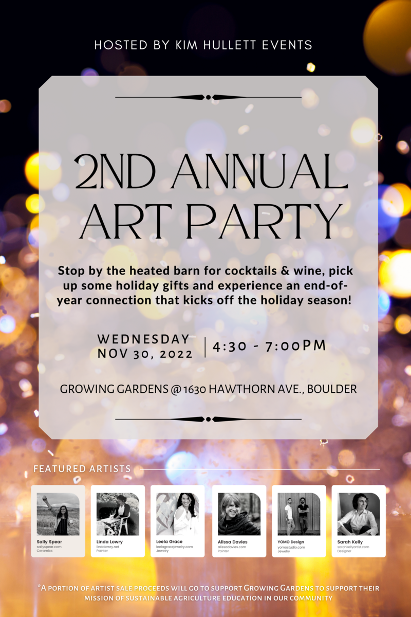 2022 Art Party Event Flyer (24 × 36 in)