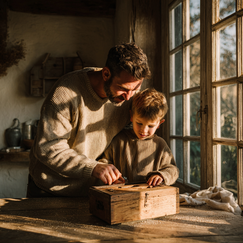 u2593476843_Father_and_son_unboxing_a_wooden_keepsake_gift_bo_af1a3a3c-f409-415b-baca-9824156a7704_0