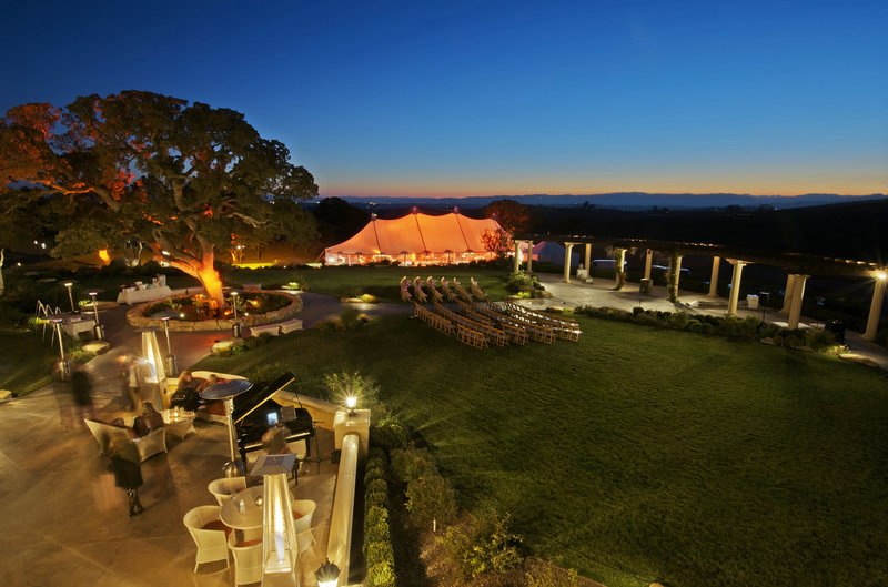 Boss Wedding - Ceremony and Reception Tent Sunset