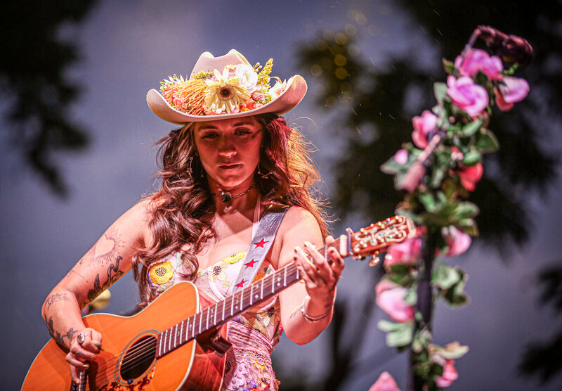 Sierra Ferrell performs a live show in Asheville, North Carolina. 