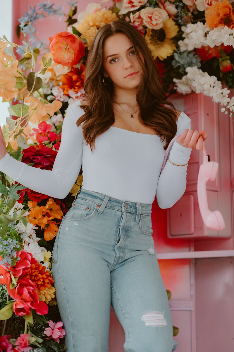 Portland Oregon Senior Photos Flower Fields