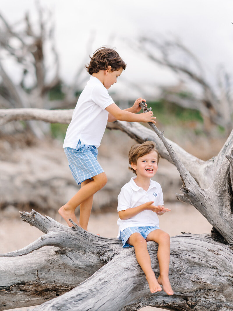 Family Photo at Debordieu Colony Beach in Georgetown, SC