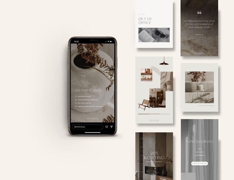 Instagram templates voor interieurontwerper