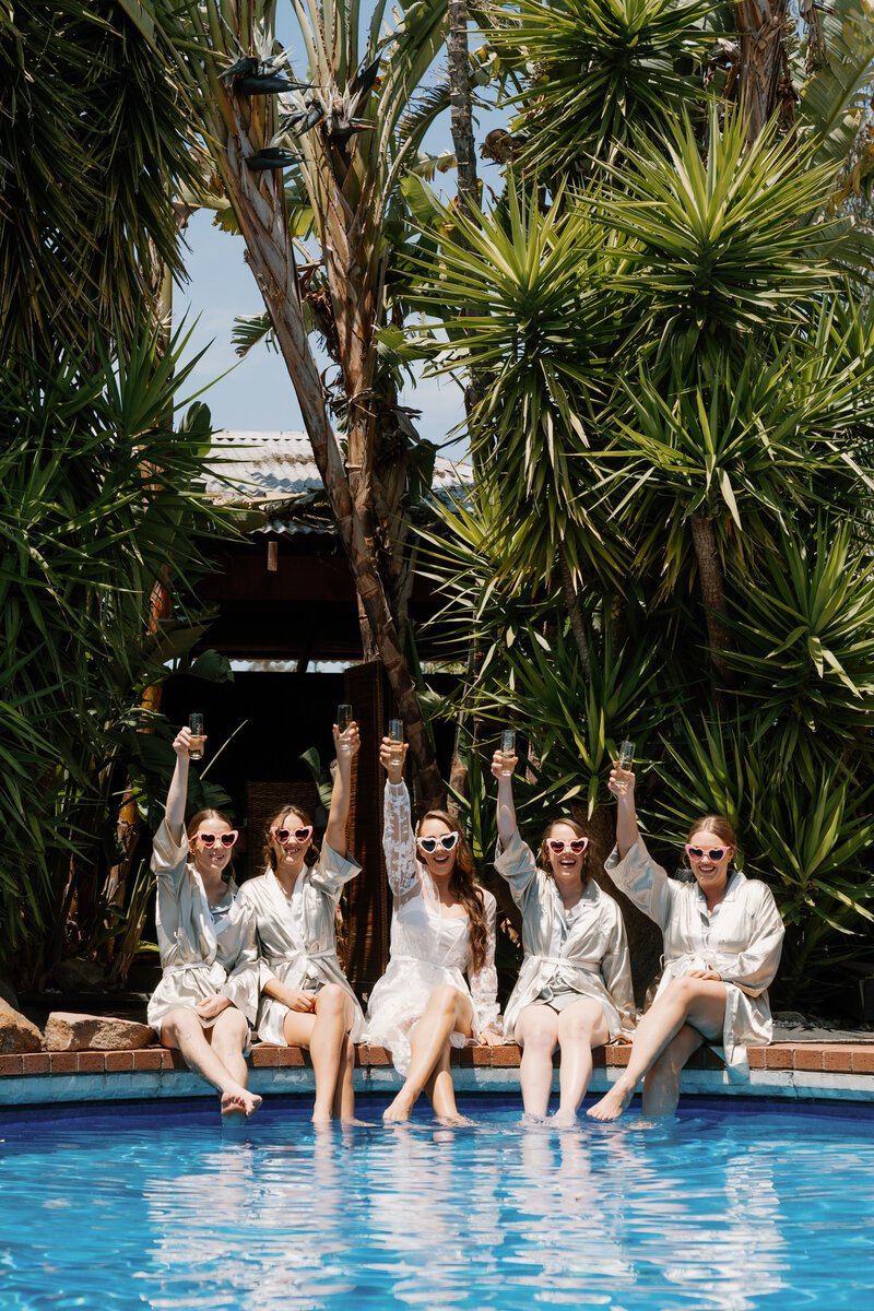 Bridal party getting ready Albury Wodonga 