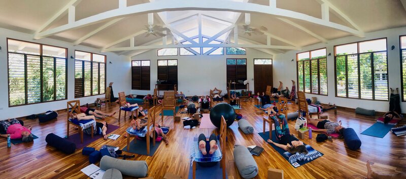 Costa Rica Yoga Studio Space full of students