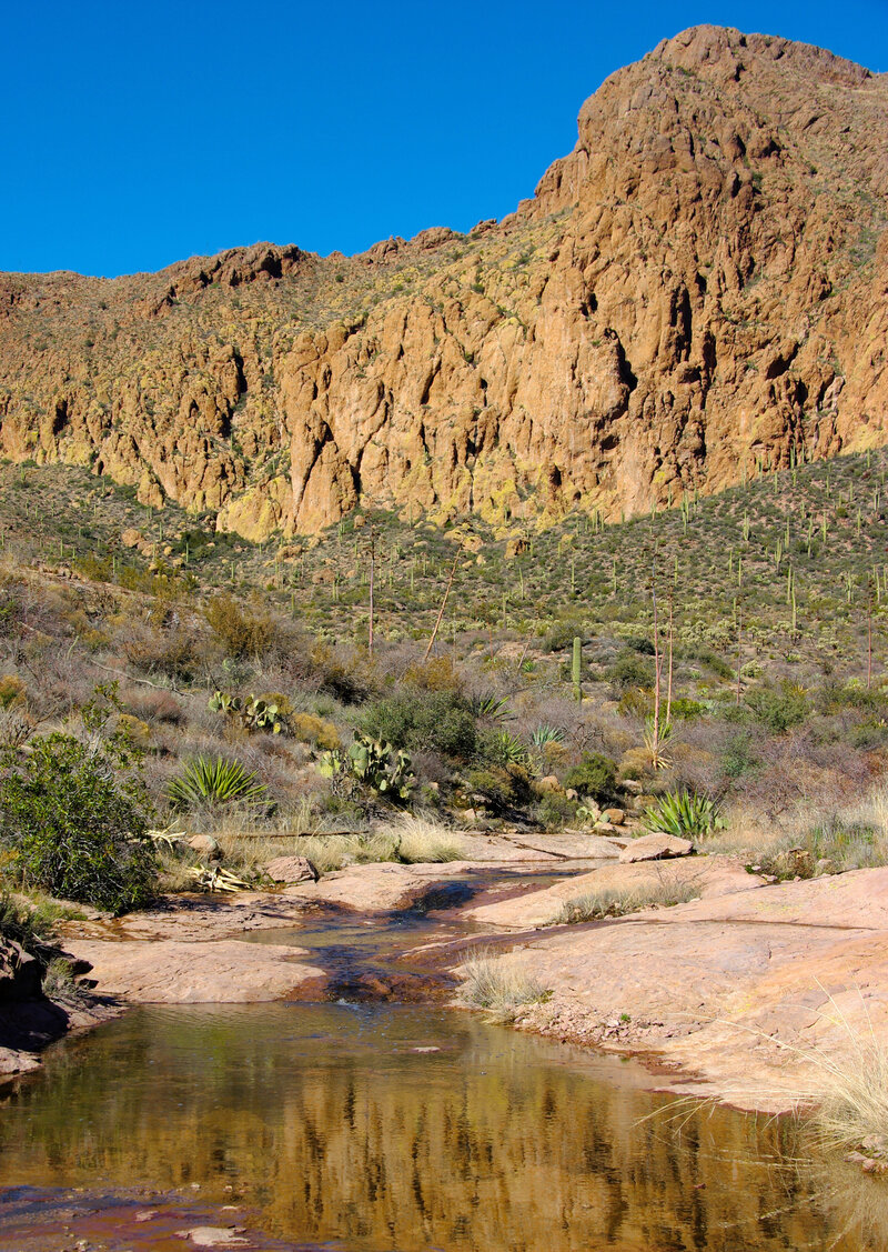 Superstition mountains in Arizona