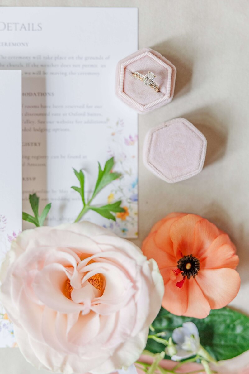 Wedding Details at the Rosarium Garden Spokane