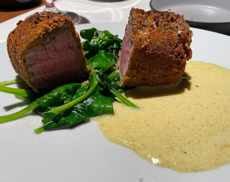 Main dish at Aroma Ristorante in Turin, Italy