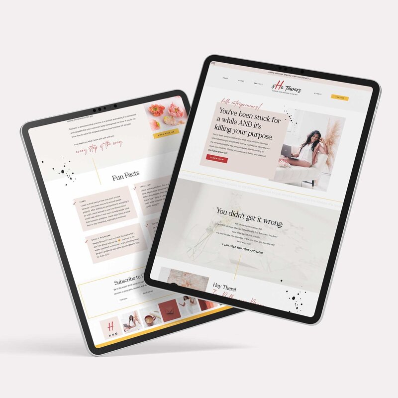 Embark on a journey of growth and empowerment from the moment you land on Magda's full website homepage. Designed to captivate by a Showit Web Design expert, this layout sets the stage for success.