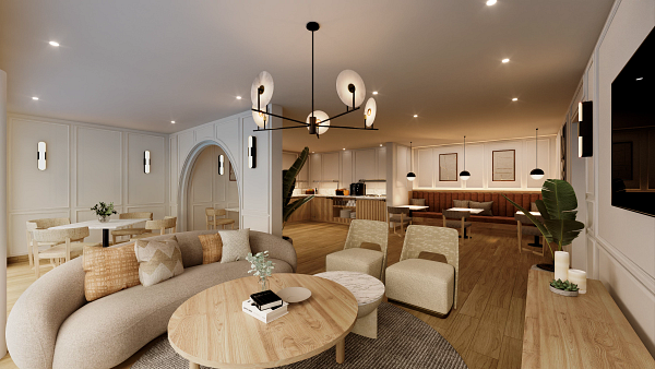 Regal lounge room with comfortable sitting area at Secrets St. Lucia Resort & Spa.