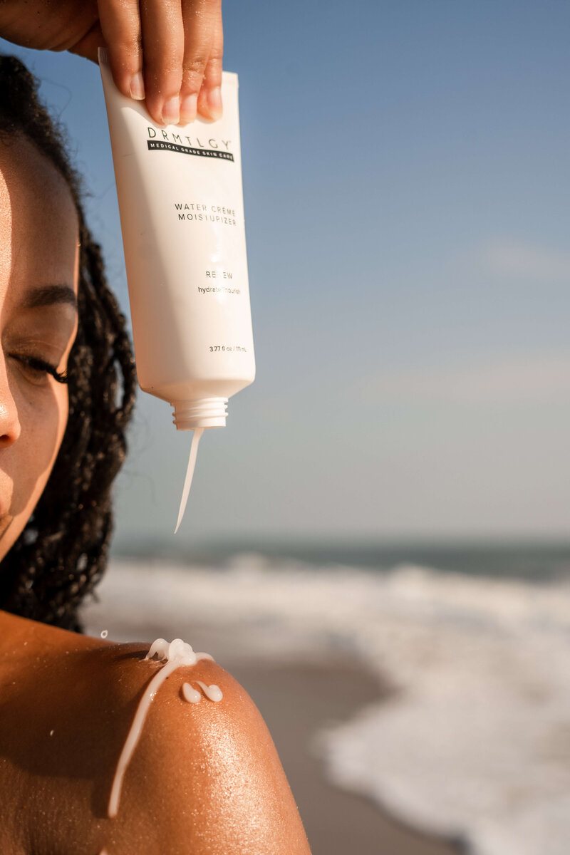 Professional photo of skincare