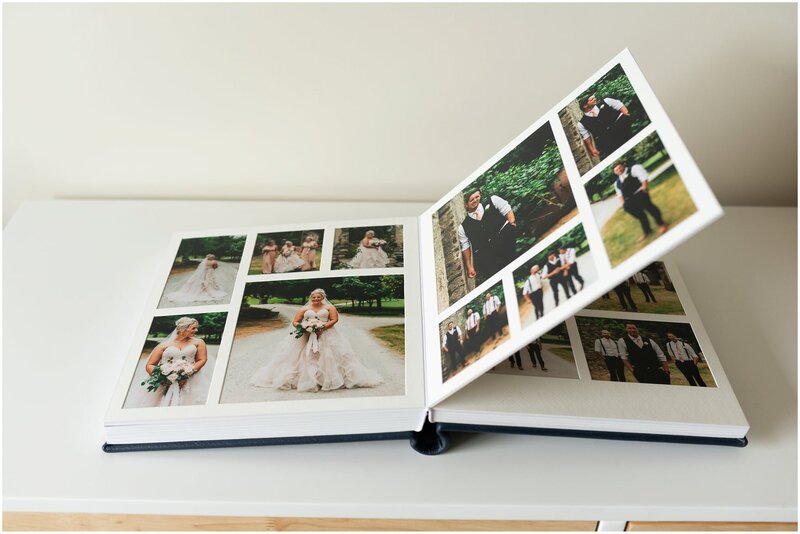 wedding album handmade new zealand queensberry thick pages leather navy cover embossing wedding photos