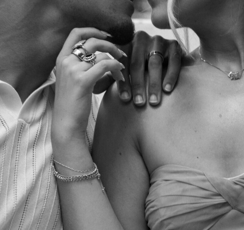 couple holding hands