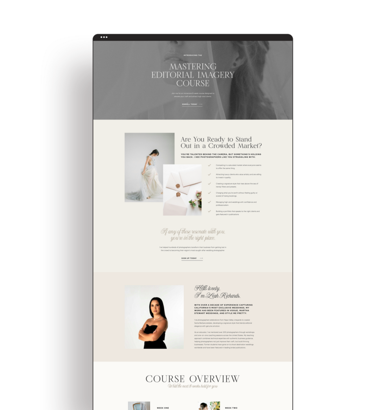 photographer website templates