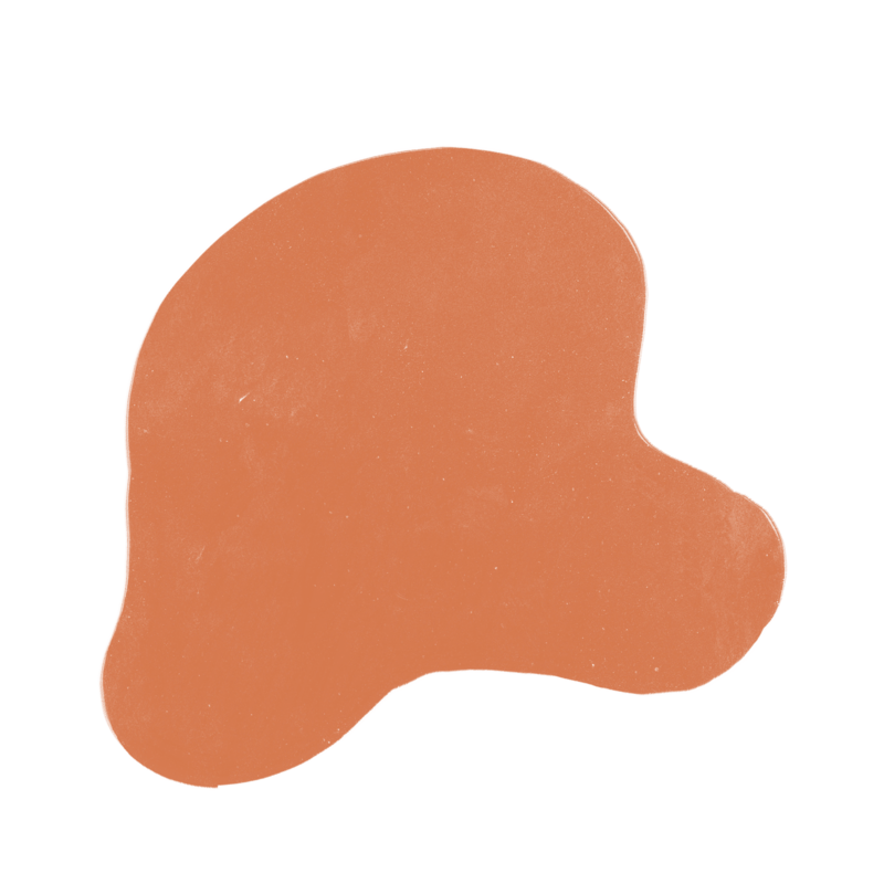 orange blob design element