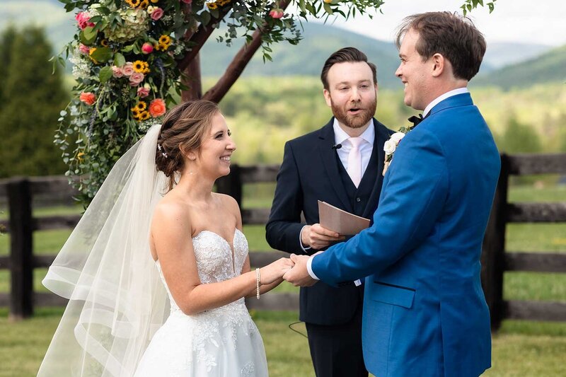Outdoor rustic wedding in virginia
