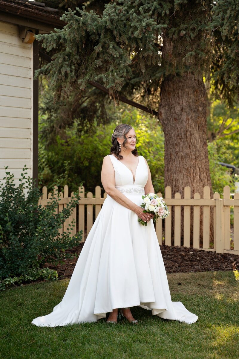 Bride by Banff wedding photography expert Tara Whittaker.