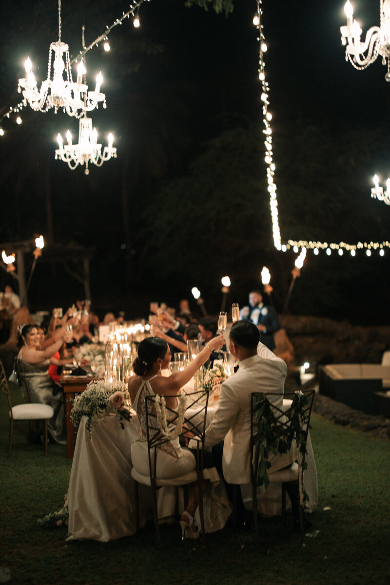 bride and groom session at Four season Hawaii