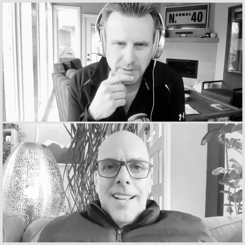 Lon Stroschein and Vintage One member Jeff Donaldson on a virtual coaching call discussing clarity, confidence, and legacy