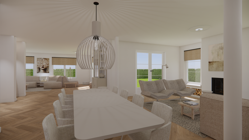 modern art en glazen vazen