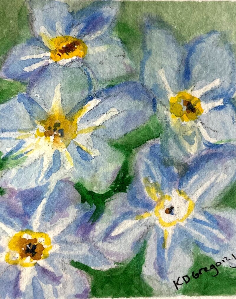 KD Gregory Artist forget me not