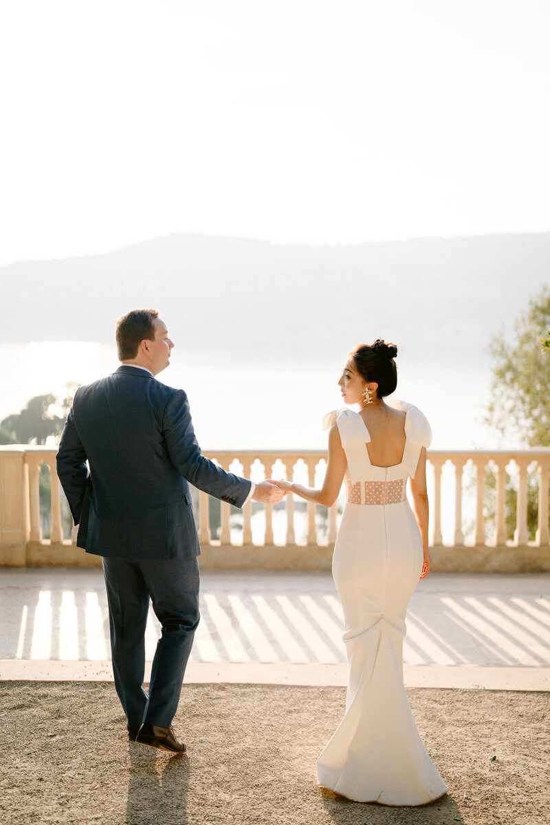 an intimate relaxed portrait from a destination wedding in italy