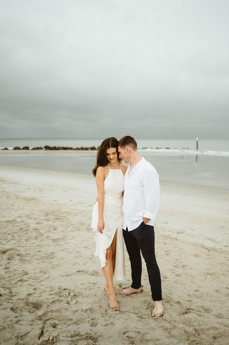 bride and groom photos after Tybee Island elopement