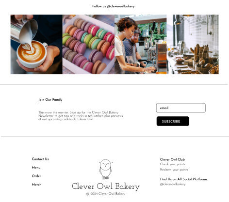 Clever Owl End of Home Page