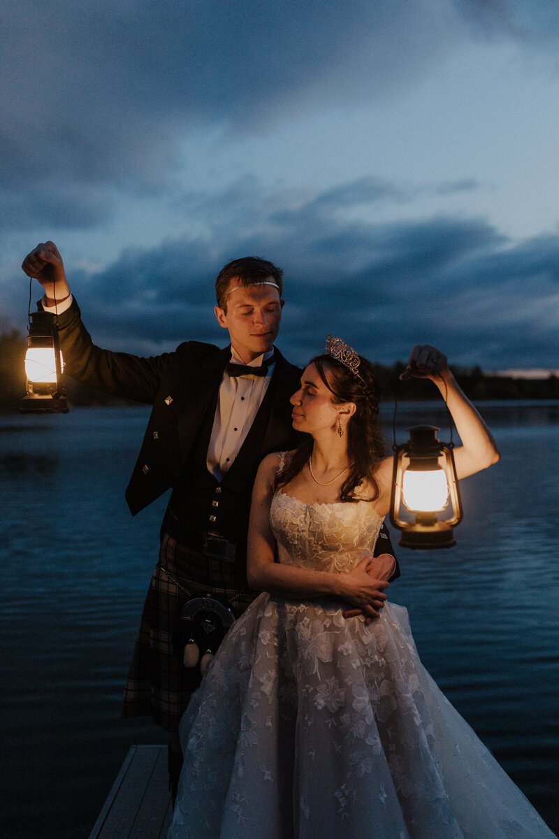 lancaster pennsylvania wedding photographer new york new jersey wedding photographer bride and groom photo bride with bow and arrow groom in kilt unique wedding photos fantasy inspired wedding photos unique wedding portraits photo by Emily Avila, the anti-awkward, fun-loving, love-affirming wedding photographer of Central Pennsylvania
